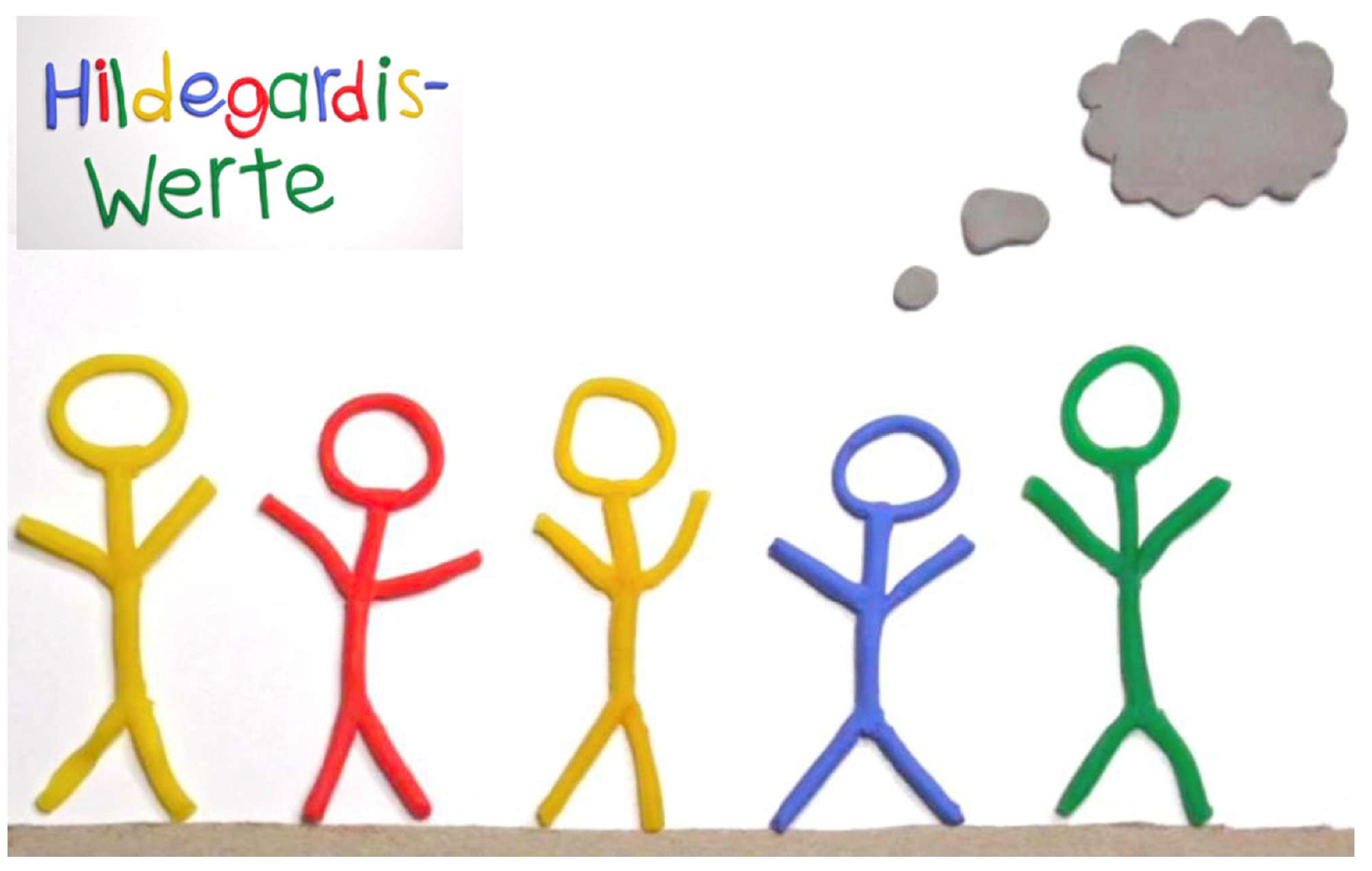 Das Projektbild der Werte des Miteinander